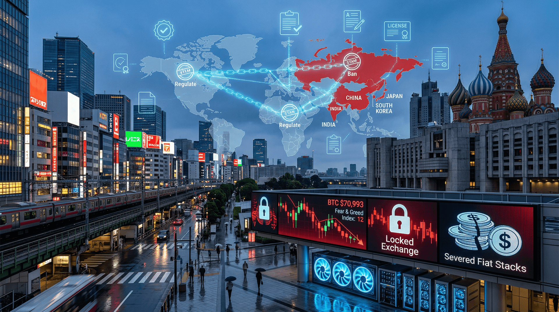 Asia Crypto News: Top 10 Regulations Block $2.5B Volume, Fear Index Hits 12
