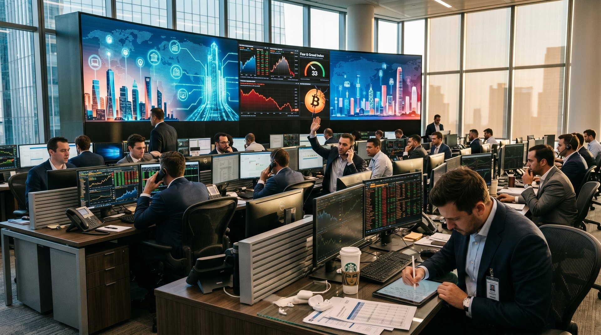 Digital Great Wall of circuits divides US-China AI rivalry with crypto charts and Fear Index