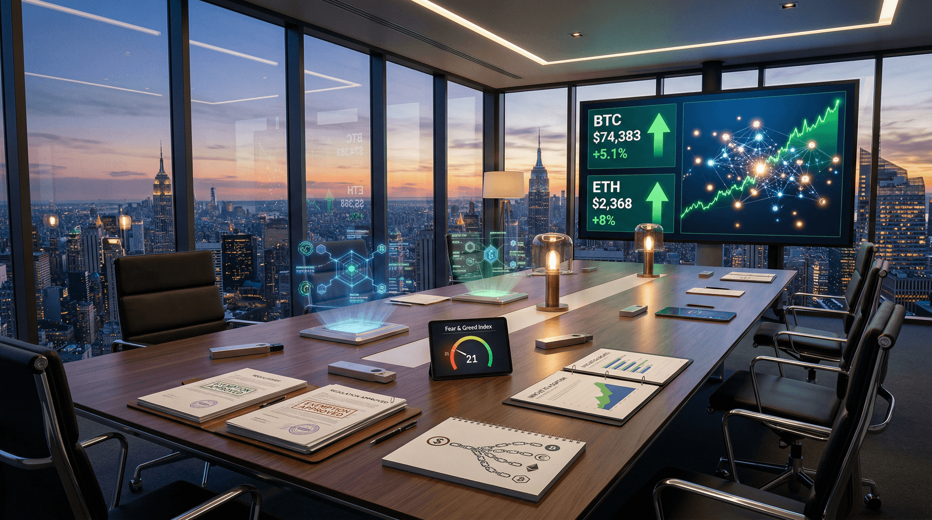 SEC Crypto Exemption Sparks 5.1% BTC Rally to $74K