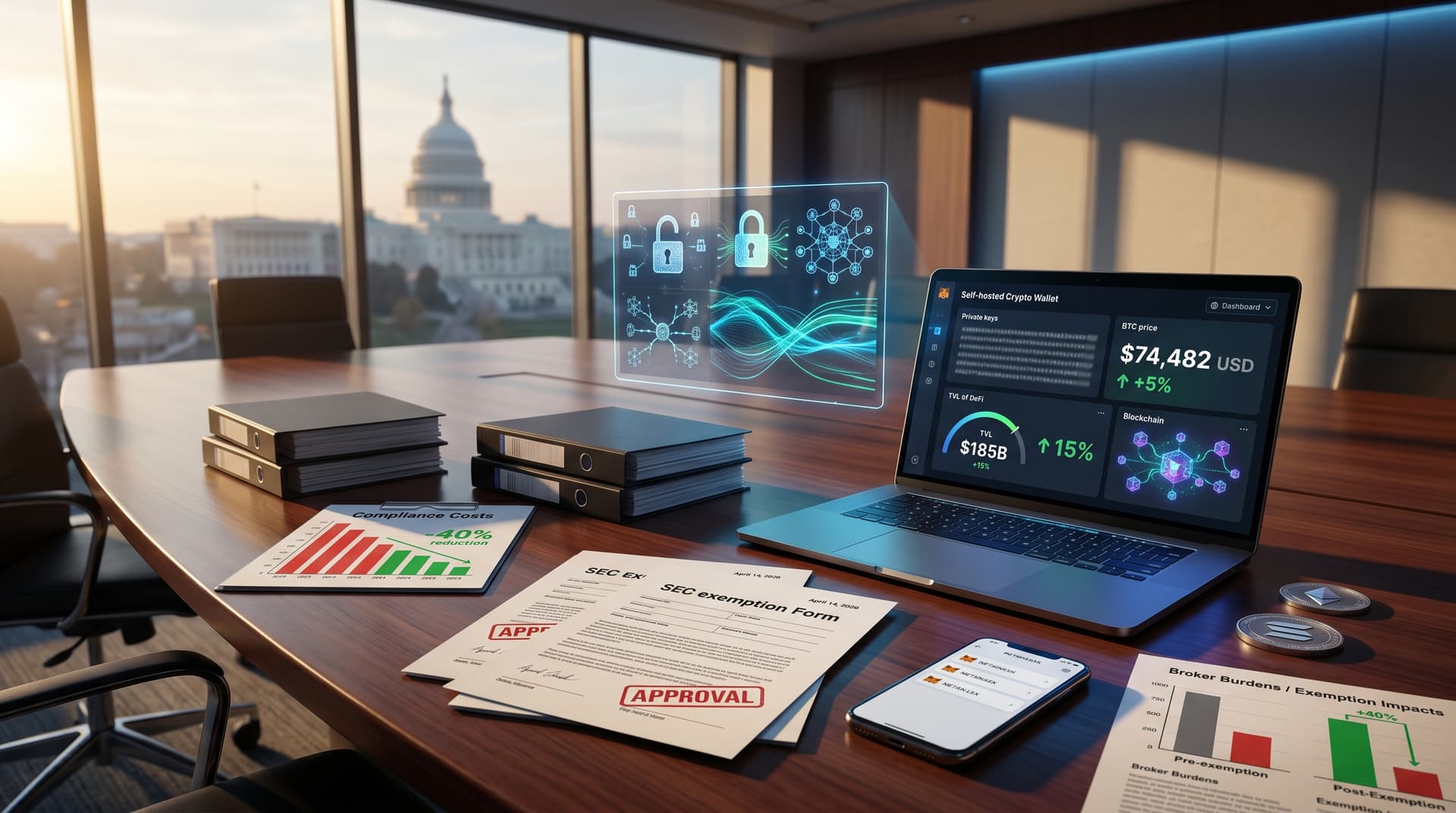 SEC Self-Hosted Wallets Exemption Cuts Compliance Costs 40% for Providers