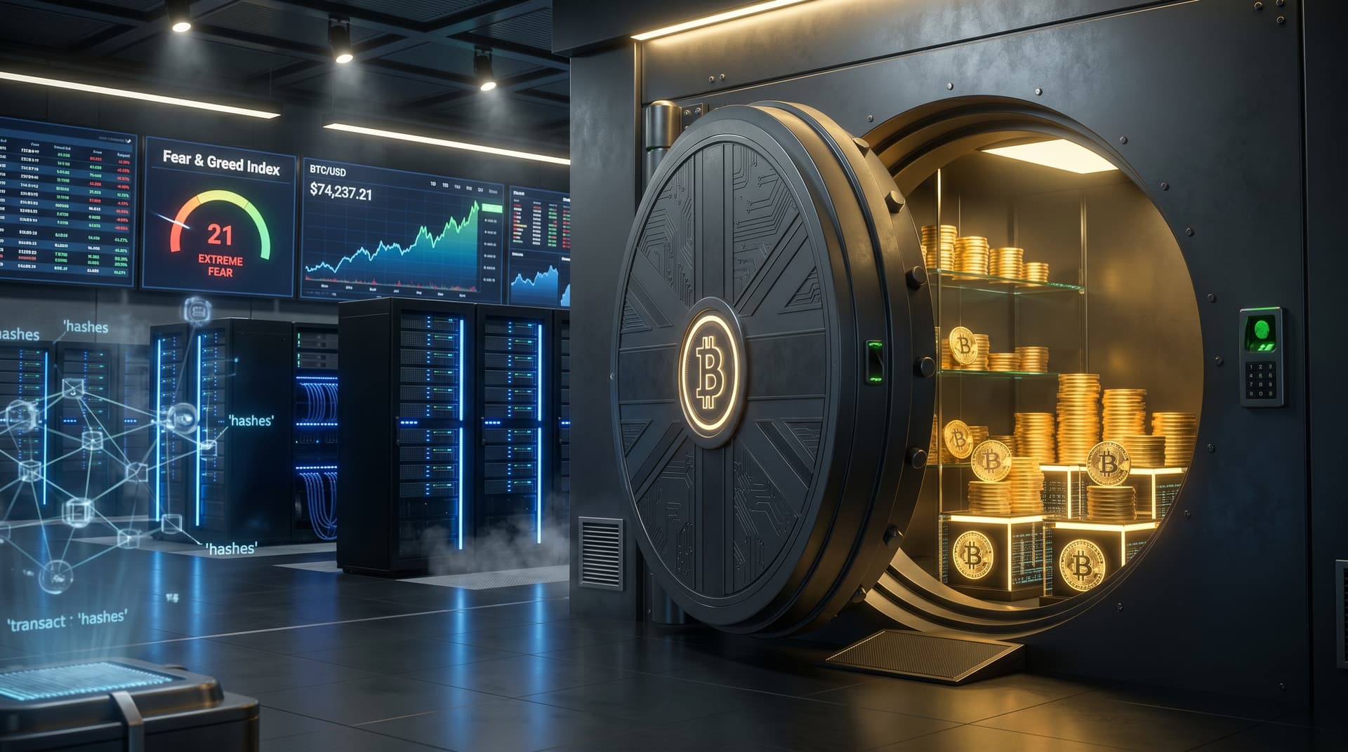 Stack BTC Bitcoin Buy: £2m BTC Added at $74,237 Amid Fear 21
