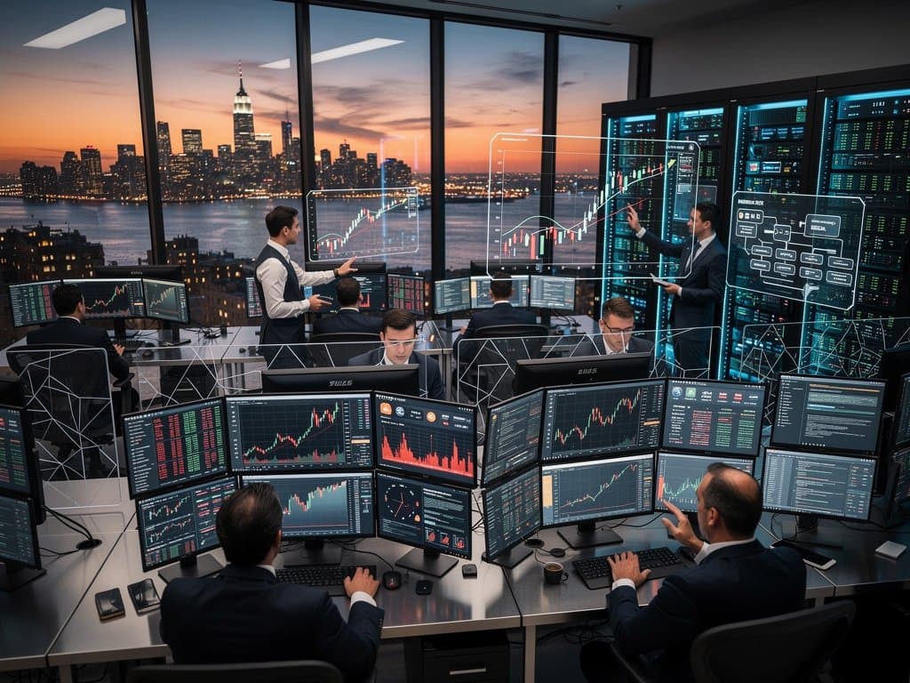 Traders scrutinize crypto charts and legal alerts on terminals amid market fear
